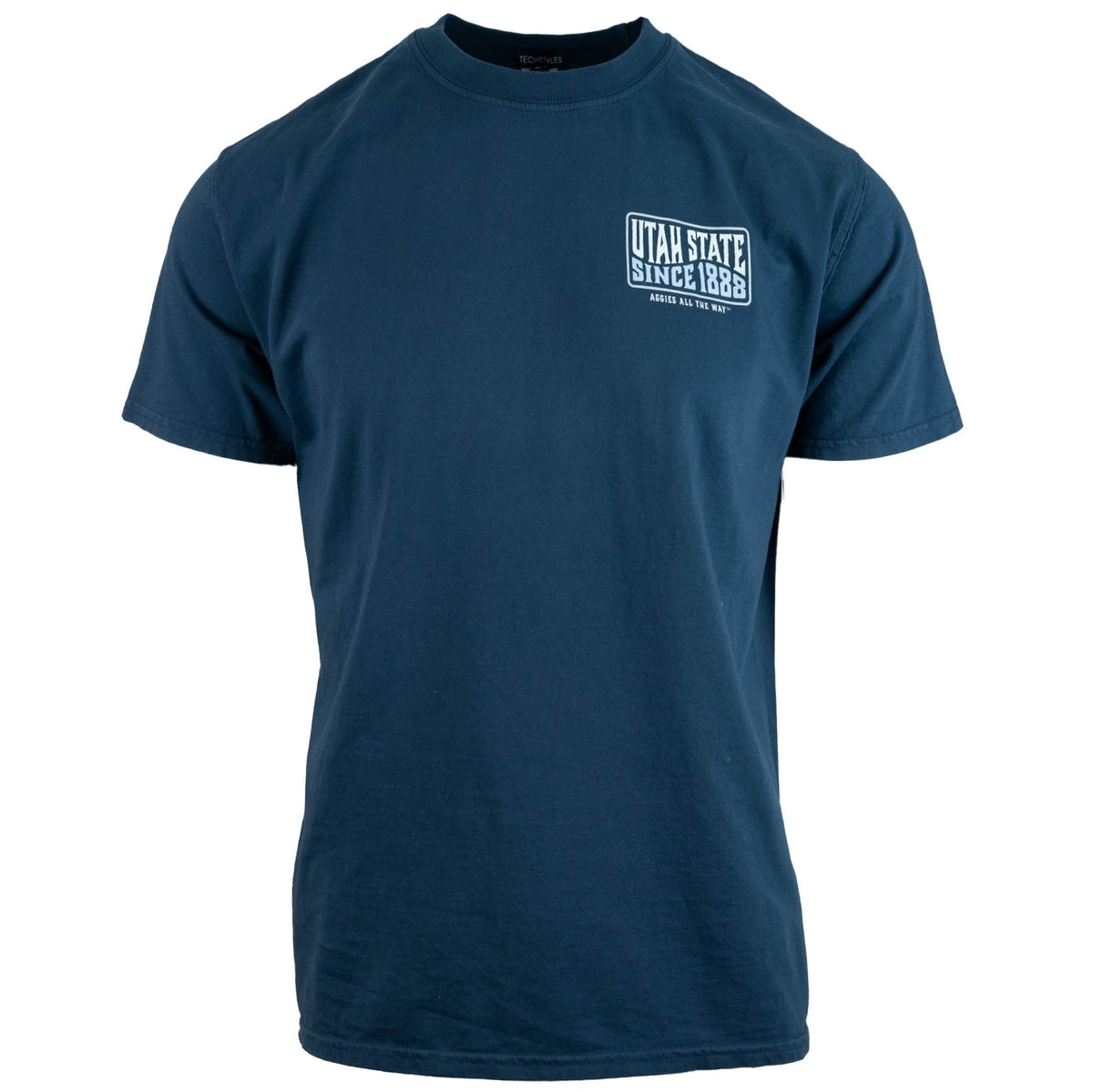 Utah state since 1888 boxed logo indigo blue unisex t-shirt